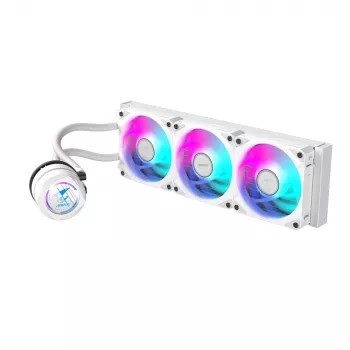 GIGABYTE AORUS WATERFORCE II 360 ICE AIO vedelikprotsessori jahuti - 3x120mm ARGB ventilaatorit, liuguv lukustusmehhanism, DAISY-CHAIN, Intel LGA 1851 ja AMD AM5 ühilduv