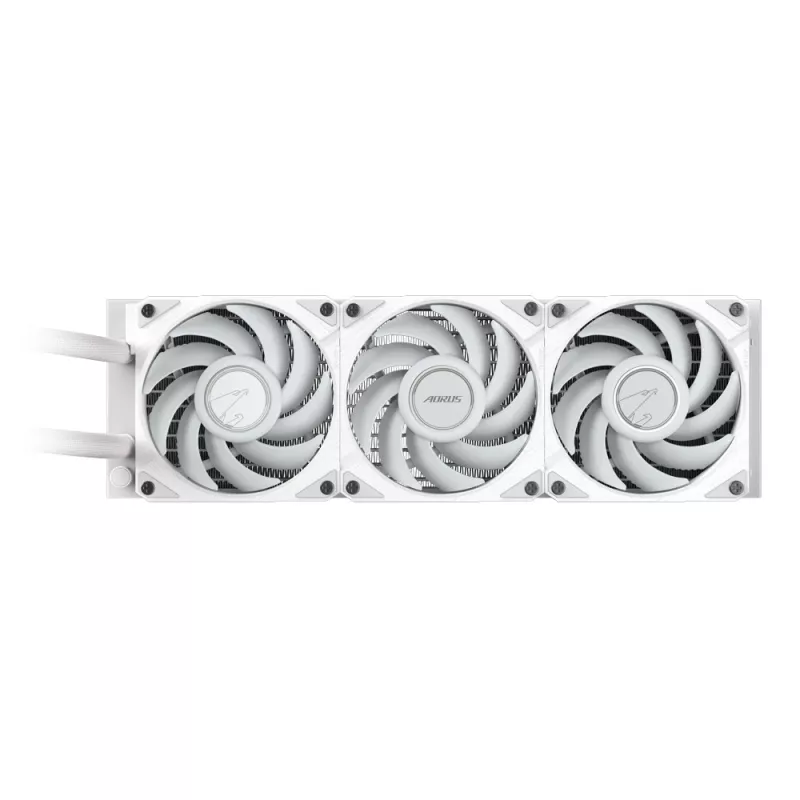 GIGABYTE AORUS WATERFORCE II 360 ICE AIO vedelikprotsessori jahuti - 3x120mm ARGB ventilaatorit, liuguv lukustusmehhanism, DAISY-CHAIN, Intel LGA 1851 ja AMD AM5 ühilduv