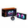 GIGABYTE AORUS WATERFORCE II 240 AIO vedelikprotsessori jahuti - 2x120mm ARGB ventilaatorit, sisselibistatav lukustusmehhanism, DAISY-CHAIN, Intel LGA 1851 ja AMD AM5 ühilduv