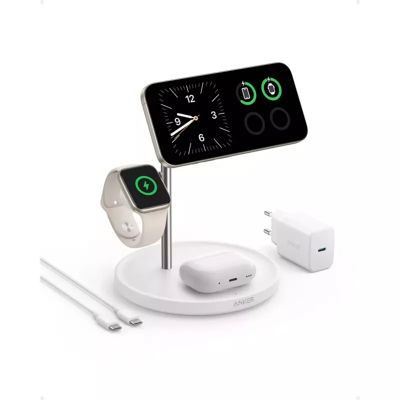 Anker MagGo universaalne valge USB juhtmevaba kiirlaadimisjaam siseruumidesse