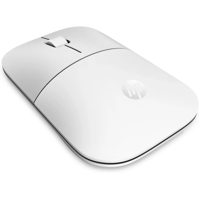 HP Z3700 keraamiline valge juhtmevaba hiir, kahekäeline, optiline, RF-juhtmevaba, 1200 DPI, hõbedane, valge