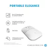 HP Z3700 keraamiline valge juhtmevaba hiir, kahekäeline, optiline, RF-juhtmevaba, 1200 DPI, hõbedane, valge