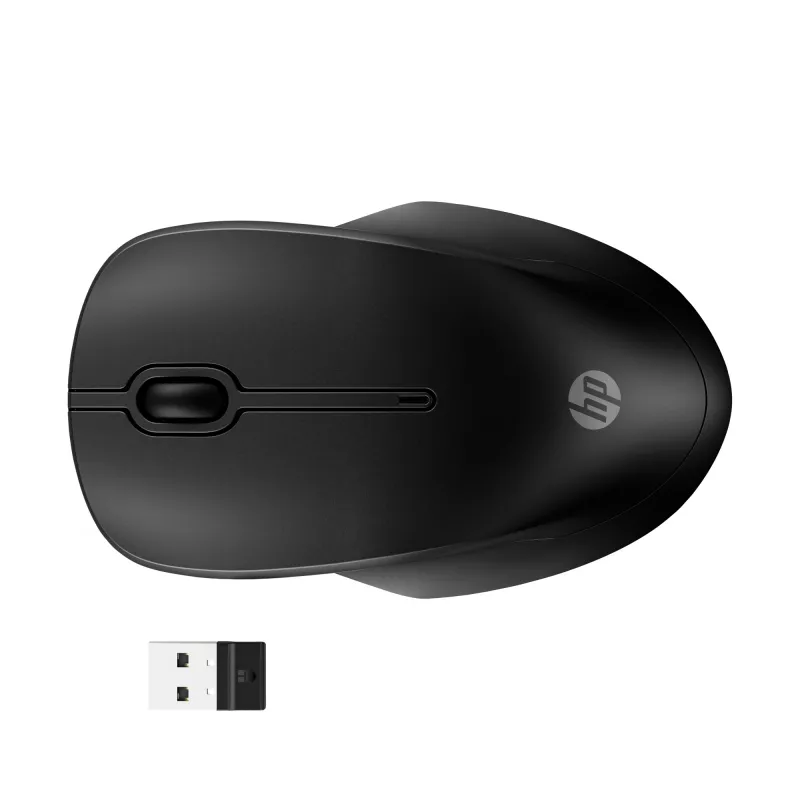 HP 255 Dual Wireless Mouse, ambidextre, optiline, RF-juhtmevaba + Bluetooth, 1600 DPI, must