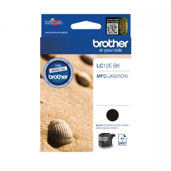 Brother LC12EBK tindikassett 1 tk originaal must