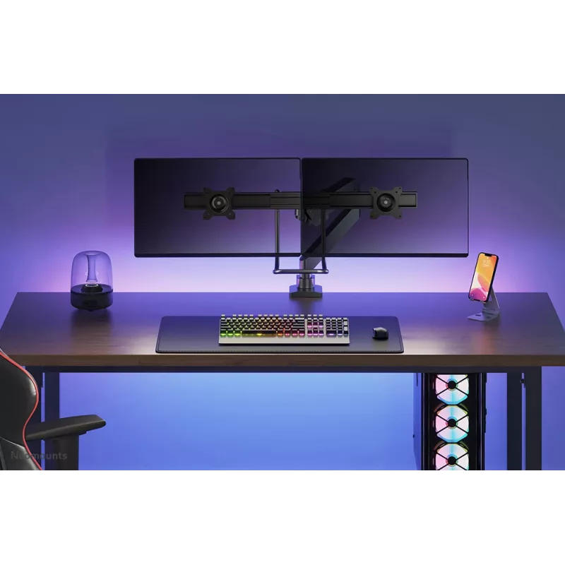Neomounts NM-D775DXBLACK Monitori käsi 10-32 tolli - gaasivedru - Topfix - 180°-piirik