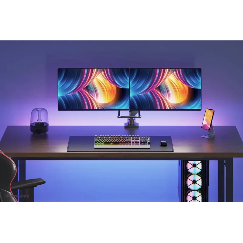 Neomounts NM-D775DXBLACK Monitori käsi 10-32 tolli - gaasivedru - Topfix - 180°-piirik