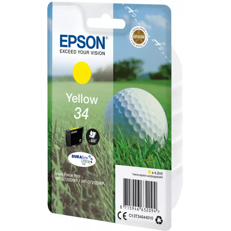 Epson Golf ball Singlepack kollane 34 DURABrite Ultra tint