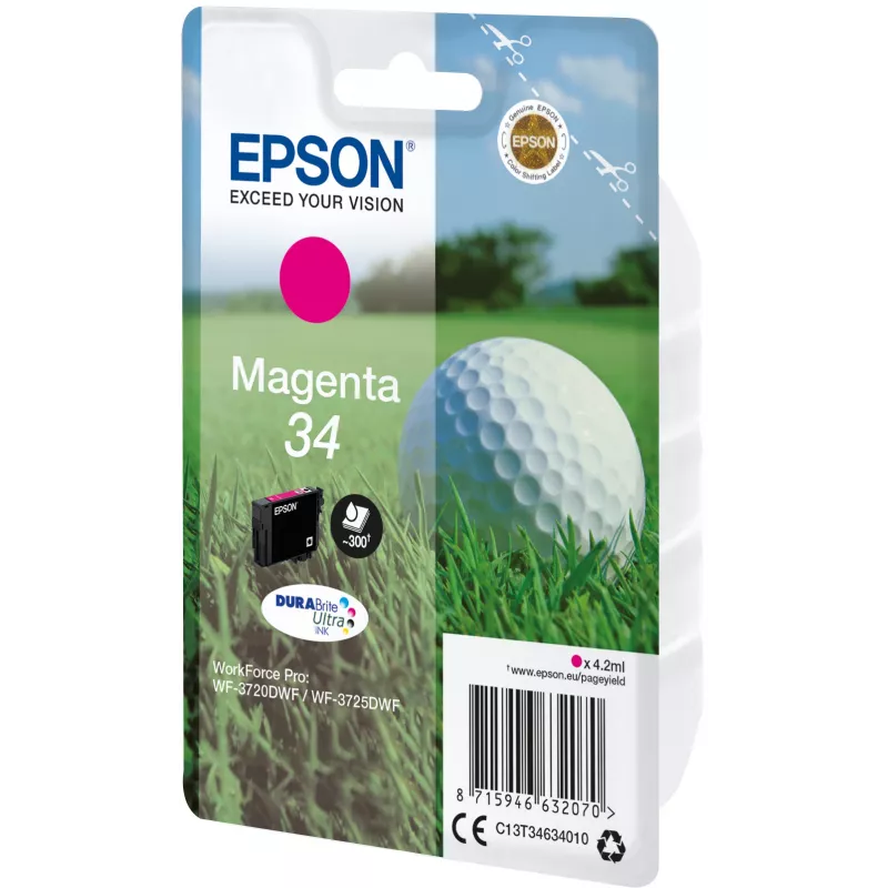 Kassett Epson 34 Magenta 300 lehekülge C13T34634010