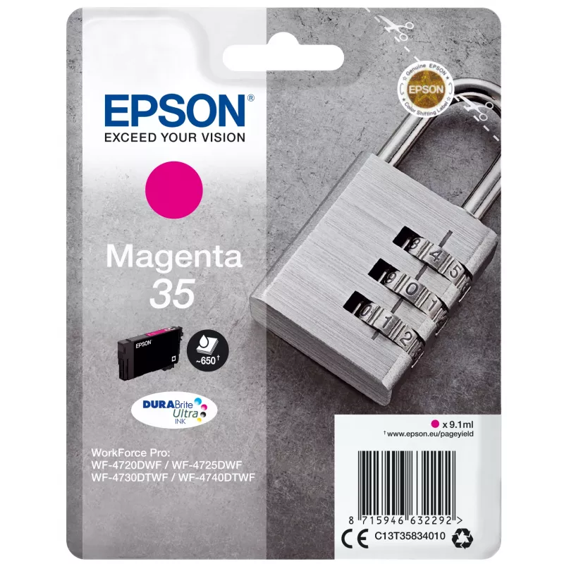 Epson Padlock üksikpakend magenta 35 DURABrite Ultra tint