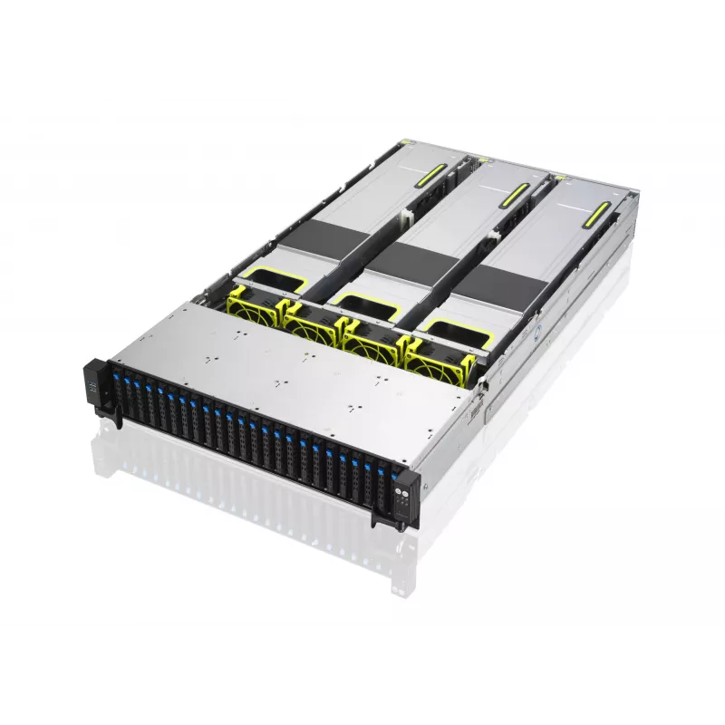 ASUS RS720A-E11-RS24U 2U riiulisse paigaldatav barebone-server, hõbedane