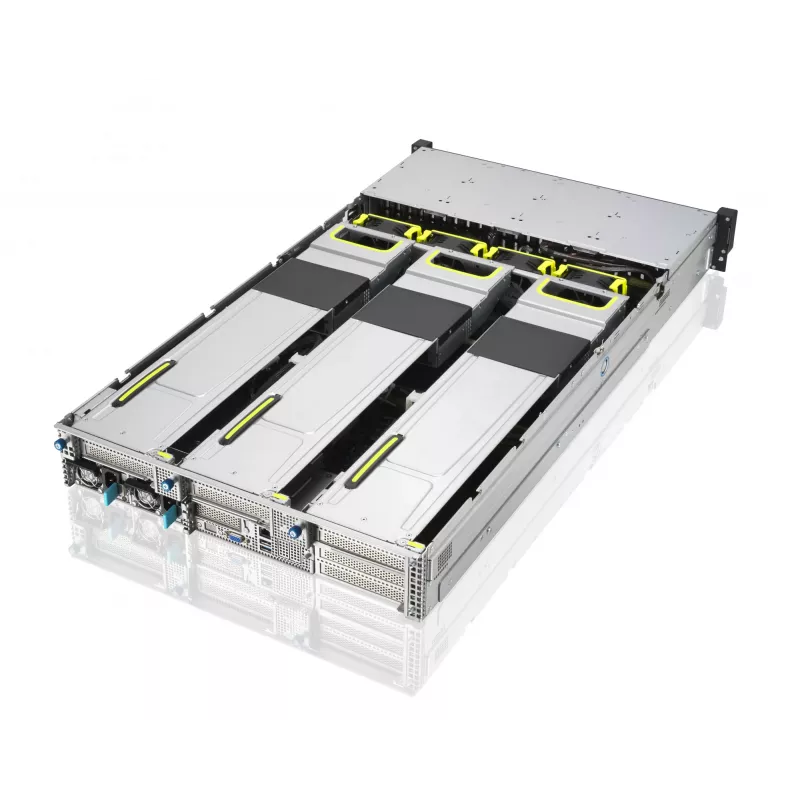 ASUS RS720A-E11-RS24U 2U riiulisse paigaldatav barebone-server, hõbedane