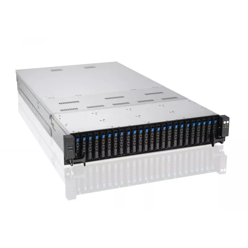 ASUS RS720A-E11-RS24U 2U riiulisse paigaldatav barebone-server, hõbedane