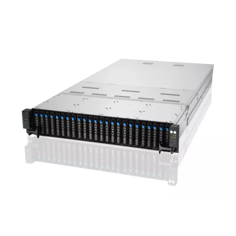ASUS RS720A-E11-RS24U 2U riiulisse paigaldatav barebone-server, hõbedane