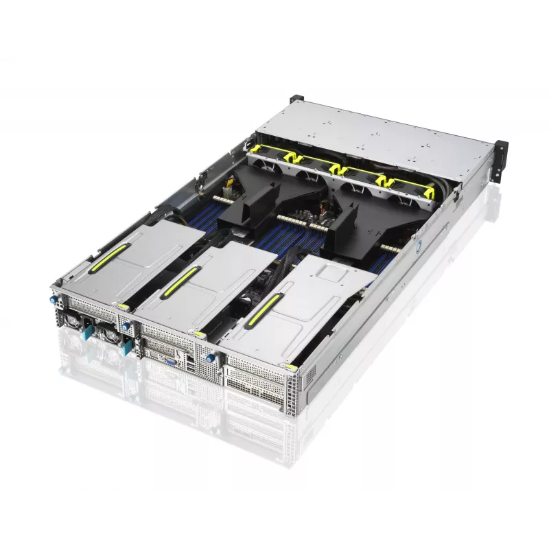 ASUS RS720A-E11-RS24U 2U riiulisse paigaldatav barebone-server, hõbedane