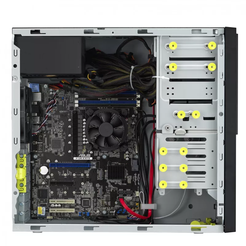 Tornarvuti korpus ASUS TS100-E11-PI4 must, Intel C256 kiibistikuga, LGA1200 tugi, 300 W toiteplokk
