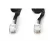 DIGITUS UAE ühenduskaabel, RJ10 2,00 m, CU, 4x7x0,12 mm, varjestamata, M/M, lamekaabel, spiraalne, must