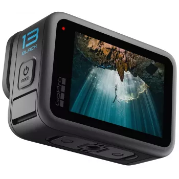 Tegevuskaamera GoPro HERO13 Black komplekt — 5.3K Ultra HD, 27.6 MP CMOS, 240 fps, 2.27 tolli LCD, 2x digitaalne suum, stereo WAV heli