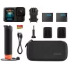 Tegevuskaamera GoPro HERO13 Black komplekt — 5.3K Ultra HD, 27.6 MP CMOS, 240 fps, 2.27 tolli LCD, 2x digitaalne suum, stereo WAV heli