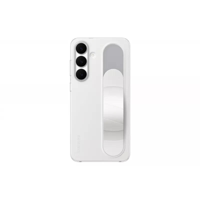 Standing Grip ümbris Samsung Galaxy S25 FE jaoks — Valge, lauastatiiv