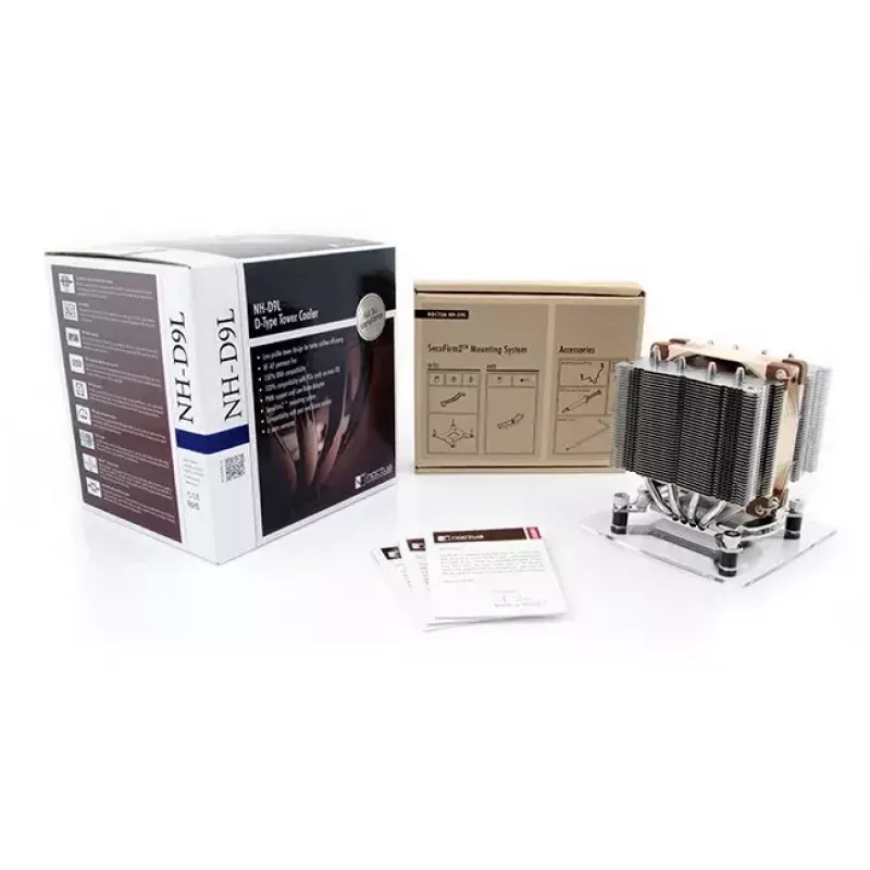 CPU jahuti Noctua NH-D9L, 92 mm ventilaator, 95×95×110 mm radiaator, 2000 p/min, 78,9 m³/h õhuvool, ühildub AM4/AM5/LGA115x/LGA1200/LGA1700