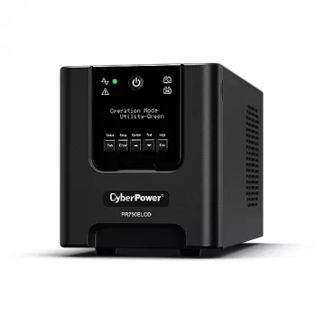 CyberPower PR750ELCD katkematu toiteallikas (UPS) Line-Interactive 0.75 kVA 675 W 6 AC-pistikupesa