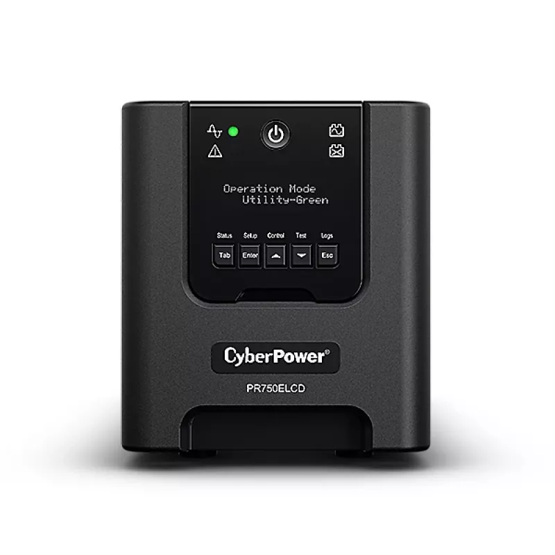 CyberPower PR750ELCD katkematu toiteallikas (UPS) Line-Interactive 0.75 kVA 675 W 6 AC-pistikupesa