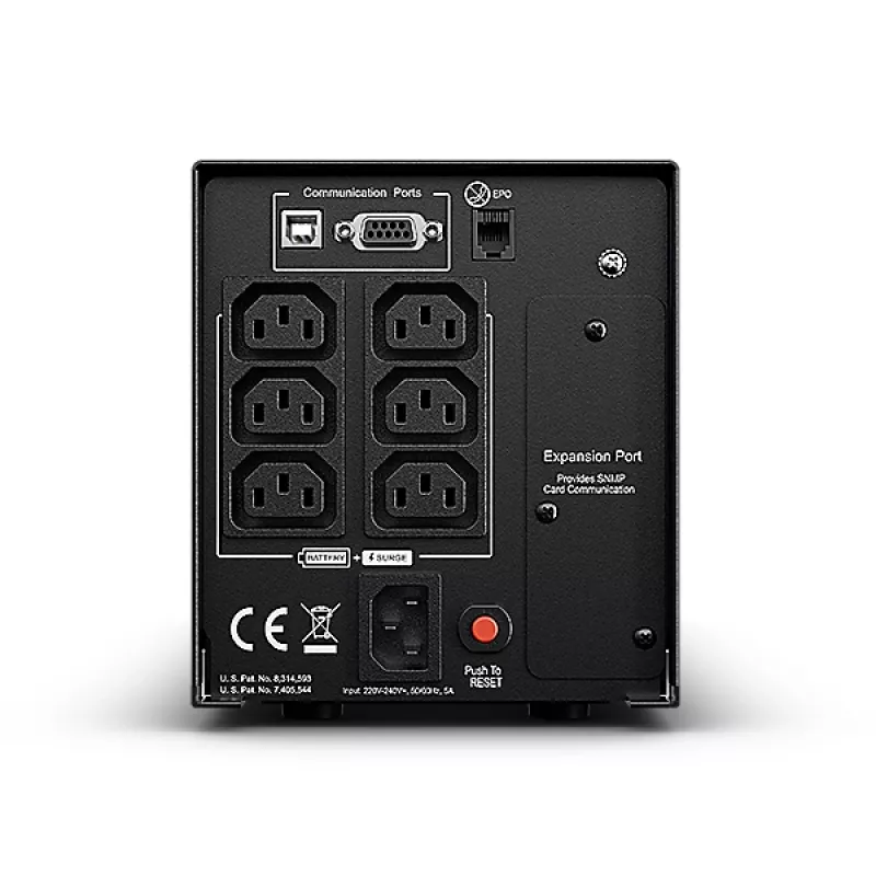 CyberPower PR750ELCD katkematu toiteallikas (UPS) Line-Interactive 0.75 kVA 675 W 6 AC-pistikupesa