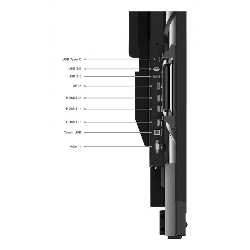 Lenovo ThinkVision T86 arvutimonitor 2.18 m (86 tolli) 3840 x 2160 pikslit 4K Ultra HD LED puuteekraan Must