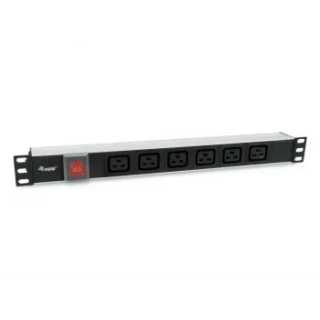 Equip 333319 toitejaotusseade (PDU) 6 vahelduvvoolu pistikupesa 1U must