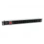Equip 333319 toitejaotusseade (PDU) 6 vahelduvvoolu pistikupesa 1U must