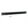 Equip 333319 toitejaotusseade (PDU) 6 vahelduvvoolu pistikupesa 1U must