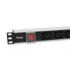 Equip 333319 toitejaotusseade (PDU) 6 vahelduvvoolu pistikupesa 1U must