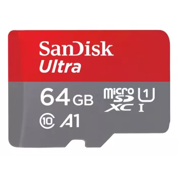 WESTERN DIGITAL SanDisk Ultra micro SDXC 64GB plus SD-adapter 140MB/s A1 Class 10 UHS-I - 2 tk