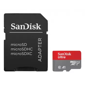 WESTERN DIGITAL SanDisk Ultra micro SDXC 128GB pluss SD-adapter 140MB/s A1 Class 10 UHS-I – 2 tk