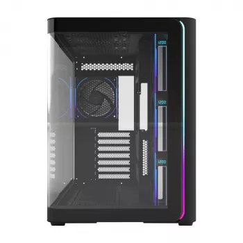 FSP M580-BP Plus korpus Midi Tower mITX, mATX must ARGB, Midi Tower, PC, must, ATX, micro ATX, Mini-ITX, klaas, SPCC, 16 cm