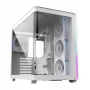 FSP M580-WP Plus korpus Midi Tower mITX, mATX valge ARGB, Midi Tower, PC, valge, ATX, micro ATX, Mini-ITX, klaas, SPCC, 16 cm