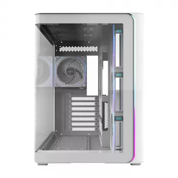 FSP M580-WP Plus korpus Midi Tower mITX, mATX valge ARGB, Midi Tower, PC, valge, ATX, micro ATX, Mini-ITX, klaas, SPCC, 16 cm