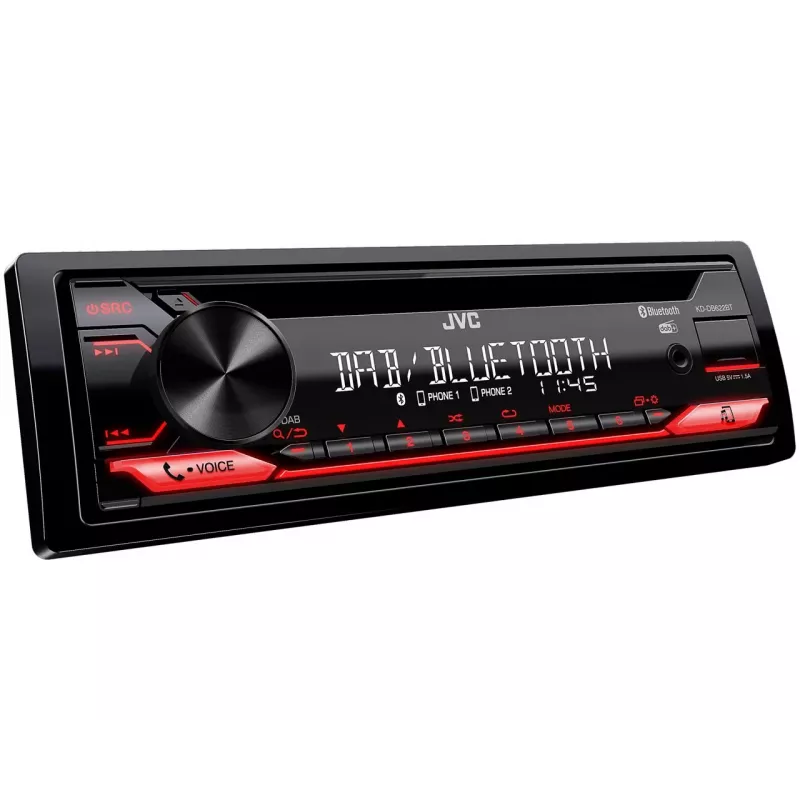 JVC KD-DB622BT auto meediumivastuvõtja must 200 W Bluetooth