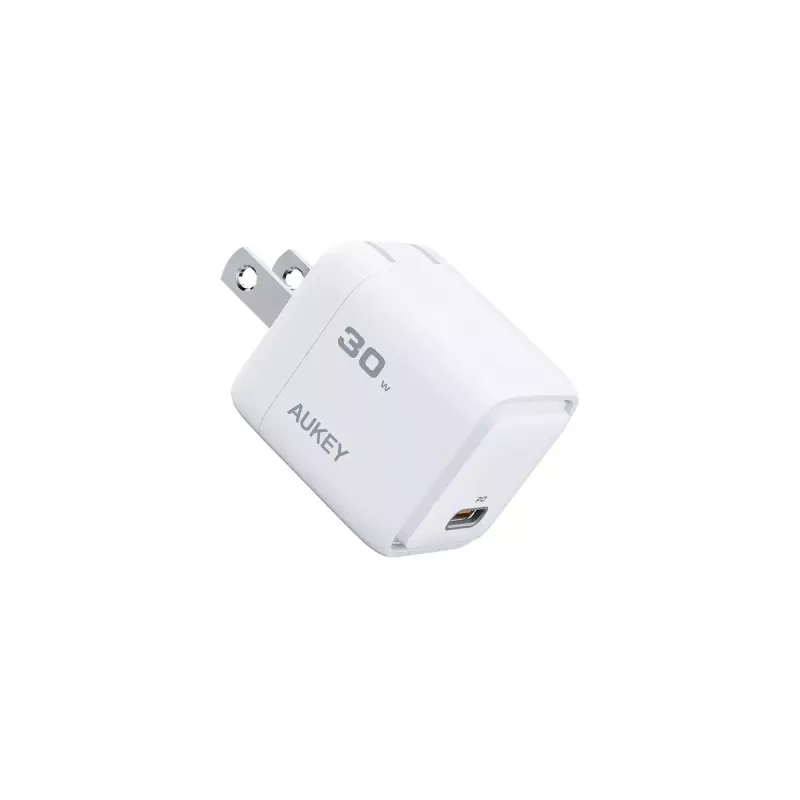 AUKEY Comet 30W USB-C laadija PA-C1 siseruumide vahelduvvoolu laadija mobiiltelefonile hall