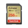 SDXC-välkmälukaart SANDISK UHS-I Extreme 256 GB — lugemine 180 MB/s, kirjutamine 130 MB/s, U3/V30, Class 10