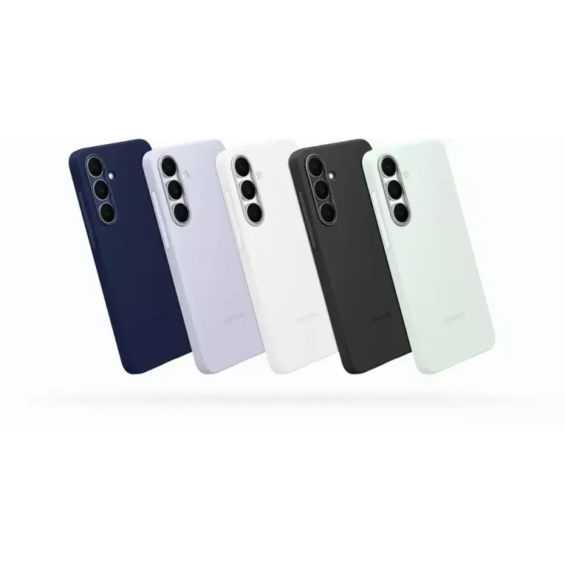 Silikoonist ümbris Samsung Galaxy S25 FE-le — helesinine, 6,7-tollisele ekraanile, mikrokiust sisemus