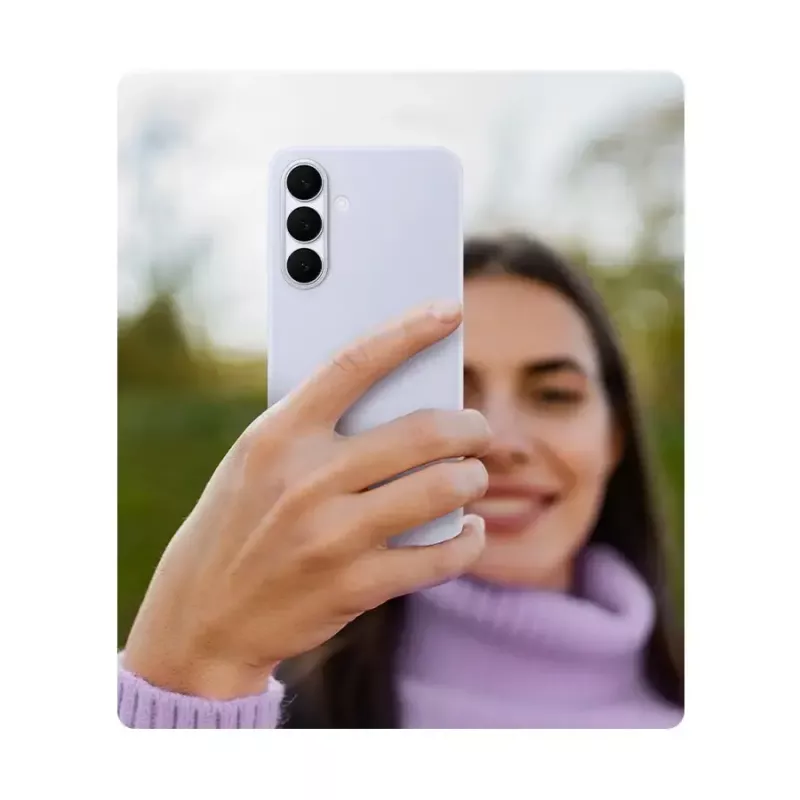 Silikoonist ümbris Samsung Galaxy S25 FE-le — helesinine, 6,7-tollisele ekraanile, mikrokiust sisemus