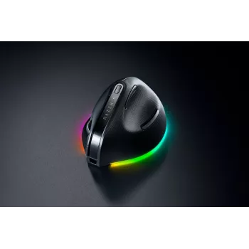 RAZER Pro Click V2 Vertikaalne hiir juhtmevaba / juhtmega must
