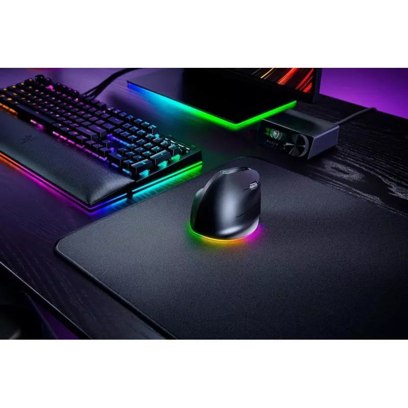 RAZER Pro Click V2 Vertikaalne hiir juhtmevaba / juhtmega must