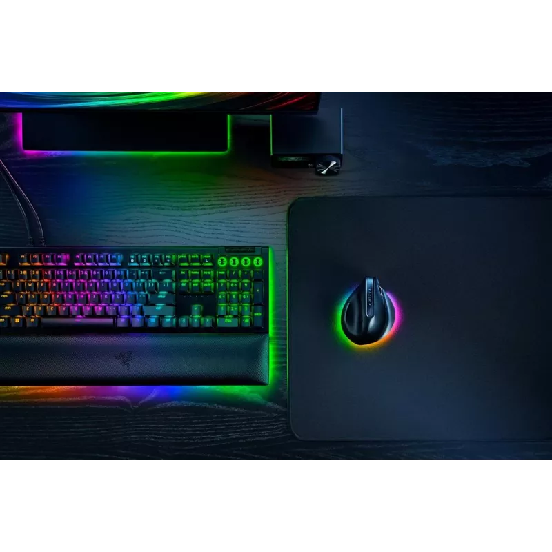 RAZER Pro Click V2 Vertikaalne hiir juhtmevaba / juhtmega must