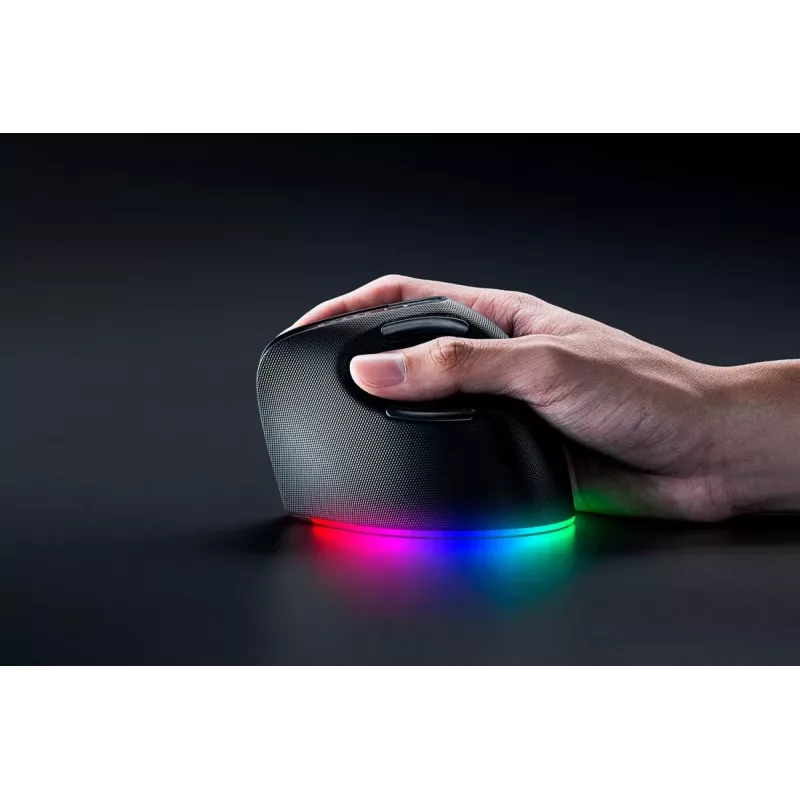RAZER Pro Click V2 Vertikaalne hiir juhtmevaba / juhtmega must
