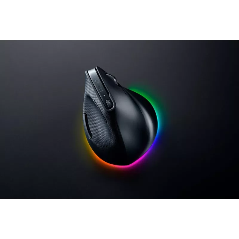 RAZER Pro Click V2 Vertikaalne hiir juhtmevaba / juhtmega must