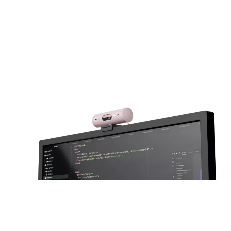 LOGITECH Brio 500 Full HD veebikaamera roosa