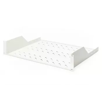 DIGITUS 2U riiulile paigaldatav fikseeritud ventileeritav riiul, värvus hall (RAL 7035), kuni 25 kg, 85x483x350 mm