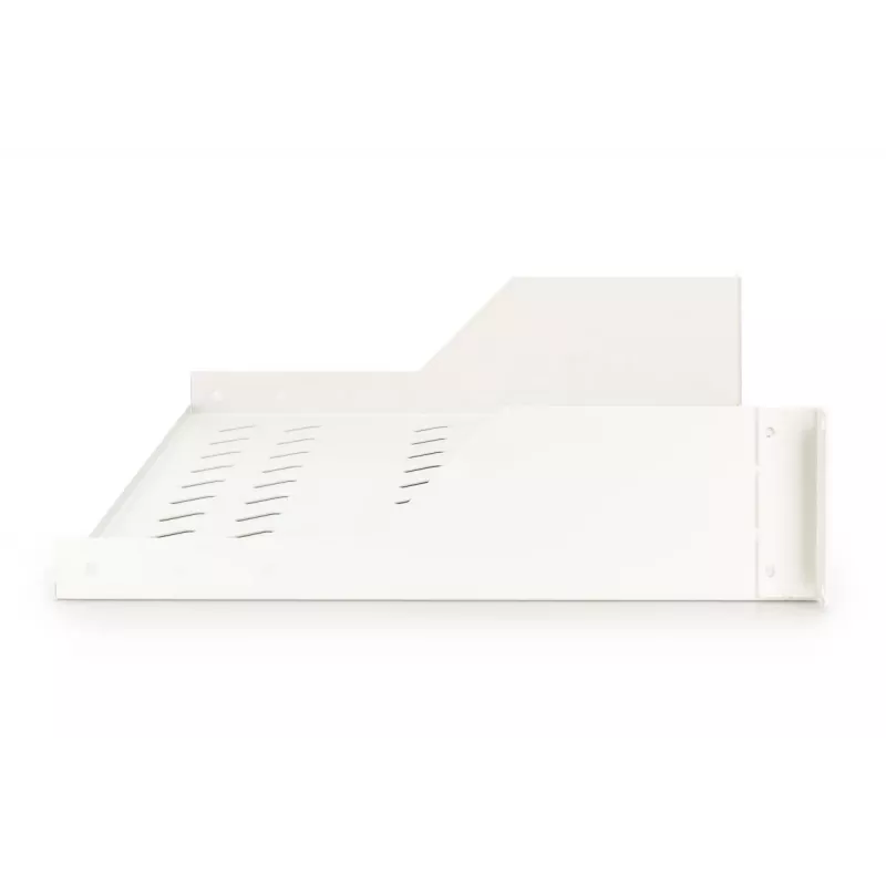 DIGITUS 2U riiulile paigaldatav fikseeritud ventileeritav riiul, värvus hall (RAL 7035), kuni 25 kg, 85x483x350 mm
